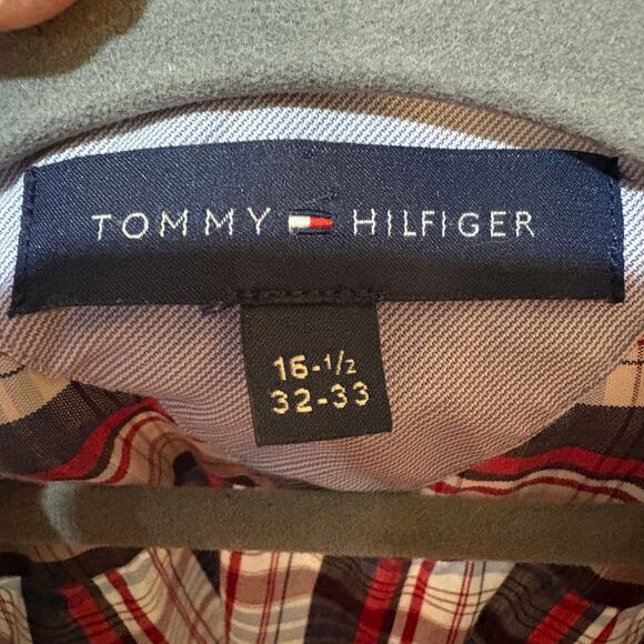 TOMMY HILFIGER Men Slim Fit - Casual Shirt Top Size 16.5 32-33 - Picture 5 of 5